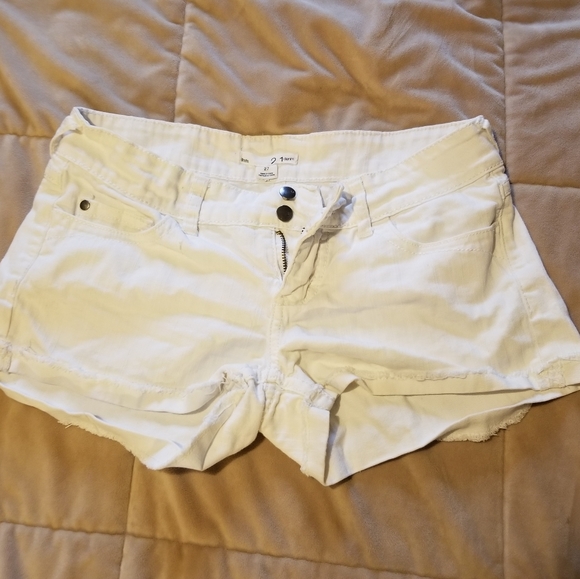 2 1 denim Pants - Women's white jean shorts